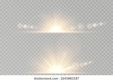 Warm light transitions create atmosphere and depth.Realistic PNG enhances brightness with elegant shimmer. Soft sun beam effect perfect for nature scenes. Glare blend adds highlight