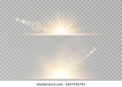 Warm light transitions create atmosphere and depth.Realistic PNG enhances brightness with elegant shimmer. Soft sun beam effect perfect for nature scenes. Glare blend adds highlight