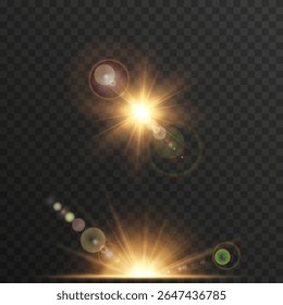 Transições de luz quente criar atmosfera e profundidade.PNG realista aumenta o brilho com brilho elegante shimmer. Efeito de feixe de sol macio perfeito para cenas da natureza. A mistura de brilho adiciona realce aos cabeçalhos ou atrás