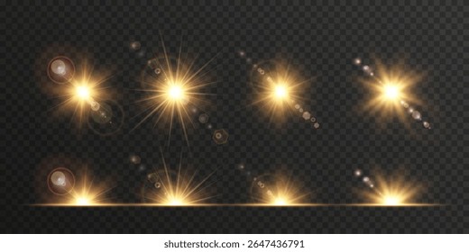 Transições de luz quente criar atmosfera e profundidade.PNG realista aumenta o brilho com brilho elegante shimmer. Efeito de feixe de sol macio perfeito para cenas da natureza. A mistura de brilho adiciona realce aos cabeçalhos ou atrás