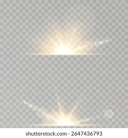 Transições de luz quente criar atmosfera e profundidade.PNG realista aumenta o brilho com brilho elegante shimmer. Efeito de feixe de sol macio perfeito para cenas da natureza. A mistura de brilho adiciona realce aos cabeçalhos ou atrás