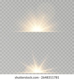 Transições de luz quente criar atmosfera e profundidade.PNG realista aumenta o brilho com brilho elegante shimmer. Efeito de feixe de sol macio perfeito para cenas da natureza. Glare blend adiciona destaque