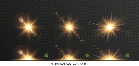 Transições de luz quente criar atmosfera e profundidade.PNG realista aumenta o brilho com brilho elegante shimmer. Efeito de feixe de sol macio perfeito para cenas da natureza. A mistura de brilho adiciona realce aos cabeçalhos ou atrás