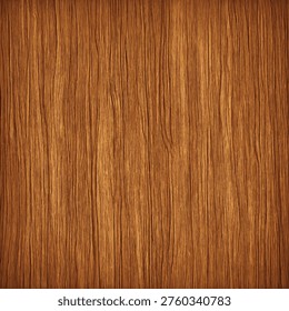 Warm natural wood texture with vertical grain of brown wood surface. Vector illustration.