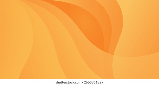 Fondo de arte abstracto cálido y naranja. Ilustración vectorial