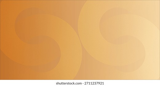 Warm Orange Abstract Background With Concentric Circles And Soft Gradient Design eps10