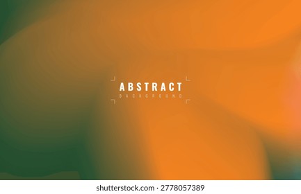 Warm orange abstract gradient background with dark green shadows and smooth flowing transitions, creating a modern artistic atmosphere for branding, advertising, and digital design projects.