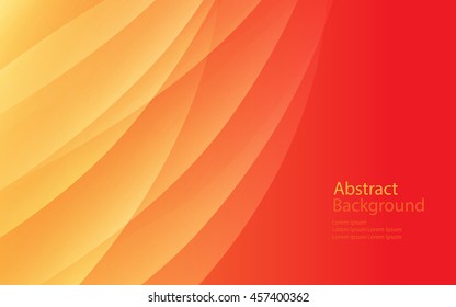 warm and orange color background abstract art vector