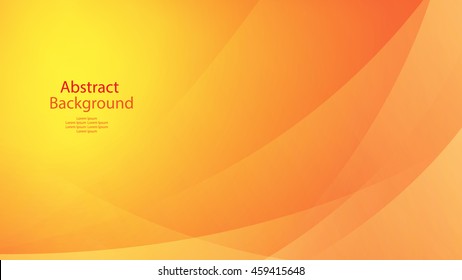 Warm And Orange Color Background Abstract Art Vector Curve 