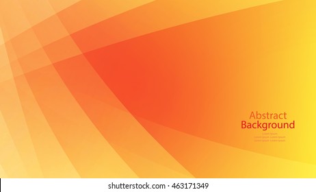 warm and orange color background abstract art vector 