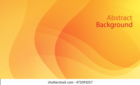 warm and orange color background abstract art vector  