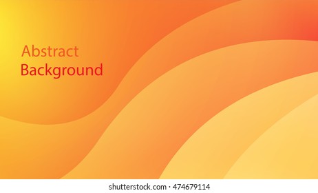 warm and orange color background abstract art vector