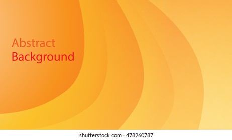 warm and orange color background abstract art vector 