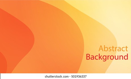 warm and orange color background abstract art vector 
