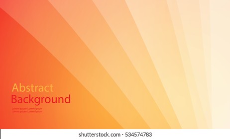 Warm and orange color background abstract art vector 