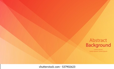 Warm and orange color background abstract art vector 