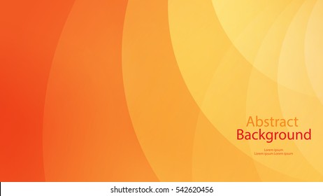 Warm and orange color background abstract art vector 