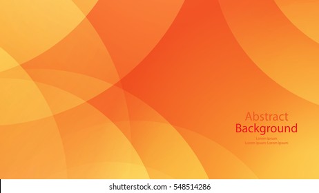 Warm and orange color background abstract art vector