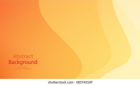 Warm and orange color background abstract art vector