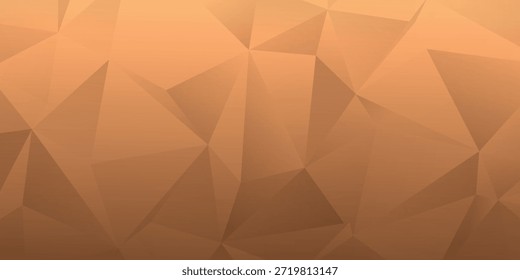 Fondo geométrico naranja cálido con patrones poligonales Abstractas para proyectos de diseño