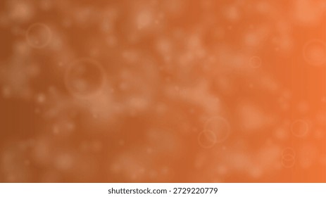 Warm orange glow with bokeh lights and gentle blur for soft dreamy look