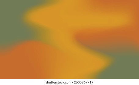 Warm orange and green gradient with abstract flowing texture and soft colors