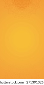 Warm Orange Mandala Vertical Background Design with Soft Gradient Accent