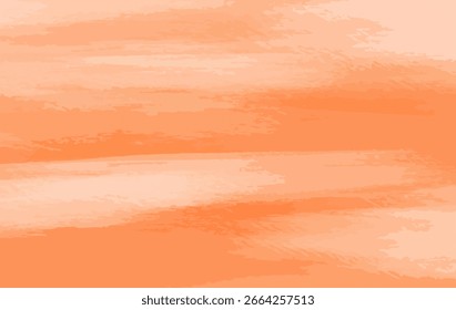 Fondo abstracto de naranja y melocotón cálido con pinceladas Horizontales suaves. Perfecto para uso de diseño minimalista y moderno.