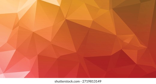 Fondo Abstractas de bajo poli rosa naranja cálido para diseño creativo y arte digital eps10