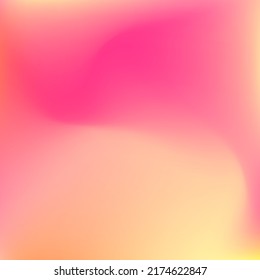 Warm Orange Sunset Vibrant Yellow Background. Fluid Trendy Color Neon Design Picture. Flow Pastel Watercolor Red Peach Gradient Background. Curve Sunrise Pink Bright Liquid Swirl Gradient Mesh.
