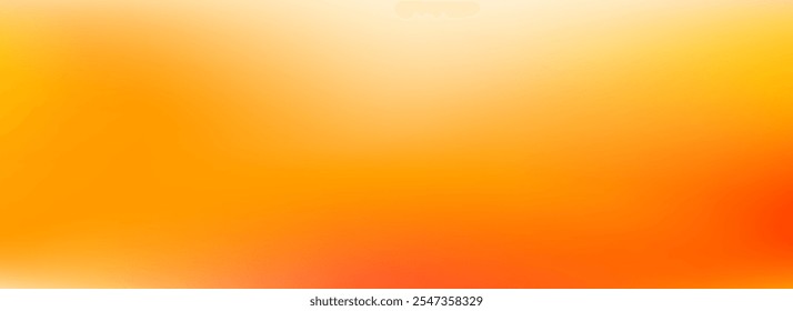 Fundo de gradiente amarelo alaranjado quente. Cor de outono papel de parede borrado. Fundo de gradação suave de queda para banner, cartaz, folheto, brochura, livreto. Sobreposição de modelo abstrato de vetor 