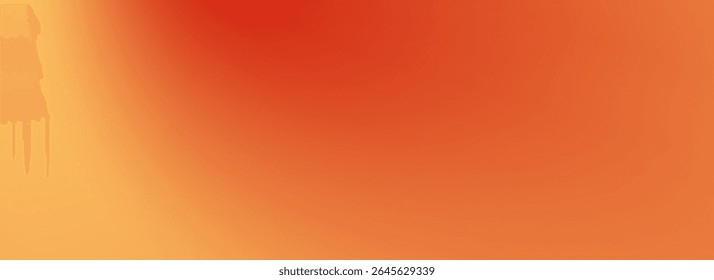 Warm orange yellow red gradient background. Autumn colored blurred wallpaper. Fall smooth gradation backdrop for banner, poster, leaflet, brochure, booklet. Vector abstract fiery template overlay