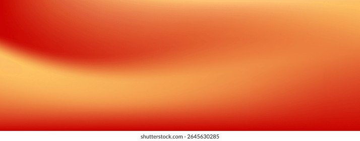 Warm orange yellow red gradient background. Autumn colored blurred wallpaper. Fall smooth gradation backdrop for banner, poster, leaflet, brochure, booklet. Vector abstract fiery template overlay