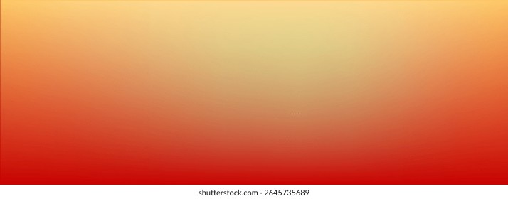 Warm orange yellow red gradient background. Autumn colored blurred wallpaper. Fall smooth gradation backdrop for banner, poster, leaflet, brochure, booklet. Vector abstract fiery template overlay