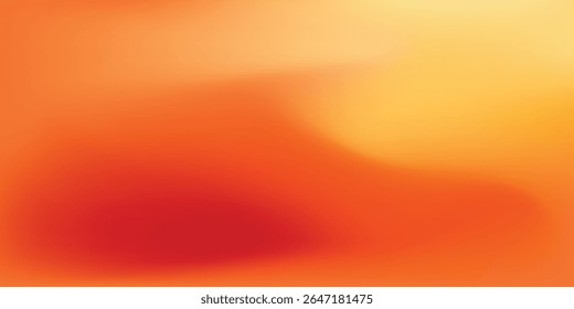 Fondo rojo amarillo anaranjado caliente del gradiente. Fondo de pantalla borroso de color otoño. Caída suave gradación de fondo para el Anuncio, cartel, folleto, folleto, folleto. Vector abstracto Plantilla ardiente superposición