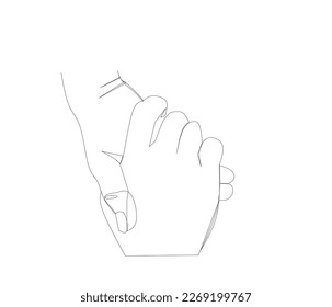 warm peace handshake vector illustration