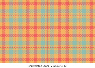 Warm plaid pattern.  Soft hues evoke comfort, textiles,  vintage charm. Perfect for backgrounds, crafts, design projects  nostalgic themes.