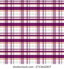 Quente Ameixa Classic Plaid Padrão