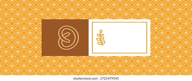 Prefacio quente, trigo, etiqueta, texto, design, pano de fundo estampado