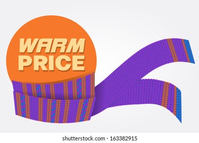 warm price sticker