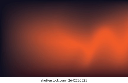 Warm red orange brown gradient wallpaper. Autumn colored blurred poster background. Fall smooth gradation backdrop for banner, leaflet, brochure or booklet. vector illustration.