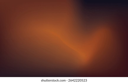 Warm red orange brown gradient wallpaper. Autumn colored blurred poster background. Fall smooth gradation backdrop for banner, leaflet, brochure or booklet. vector illustration.
