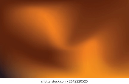 Warm red orange brown gradient wallpaper. Autumn colored blurred poster background. Fall smooth gradation backdrop for banner, leaflet, brochure or booklet. vector illustration.