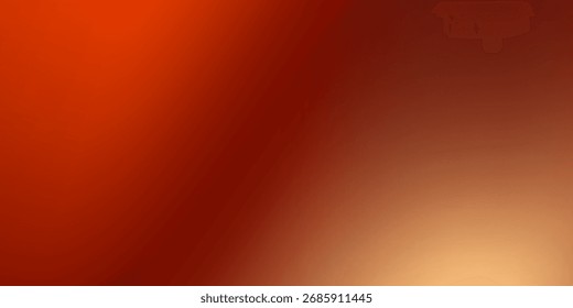 Fondo de pantalla degradado rojo anaranjado marrón cálido. Fondo borroso del cartel del color del otoño. Fondo de gradación lisa de caída para Anuncio, folleto, folleto o folleto. Vector abstracto Plantilla superpuesta