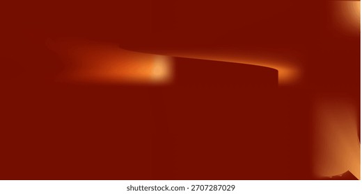 Warme rote orange braune Farbverlauf Tapete. Herbstfarbener unscharfer Plakathintergrund. Herbst glatte Abstufung Hintergrund für Banner, Broschüre, Broschüre oder Broschüre. Überlagerung abstrakter Vektorvorlagen