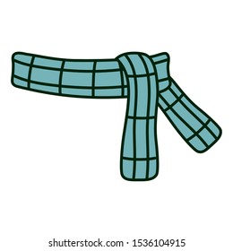 warm scarf clothes winter christmas vector illustration
