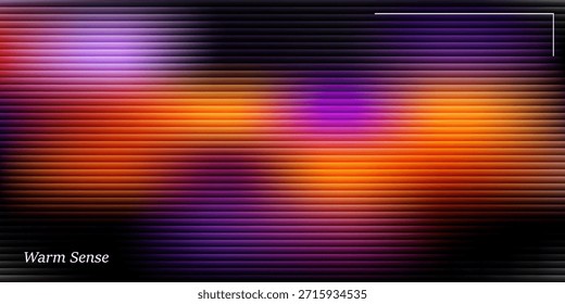 Warm Sense Abstract Gradient with Horizontal Lines and Soft Glow