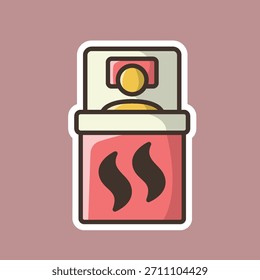 warm sleep editable cartoon style sticker vector