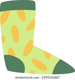 Warm Sock Clothes Vector Illustration