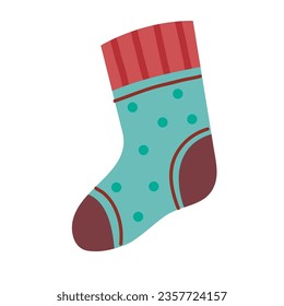warm sock icon isolated illustration